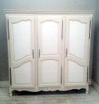 vintage french 3 door louis xv style armoire